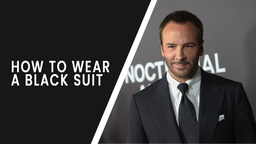 how to wear a black suit cover
