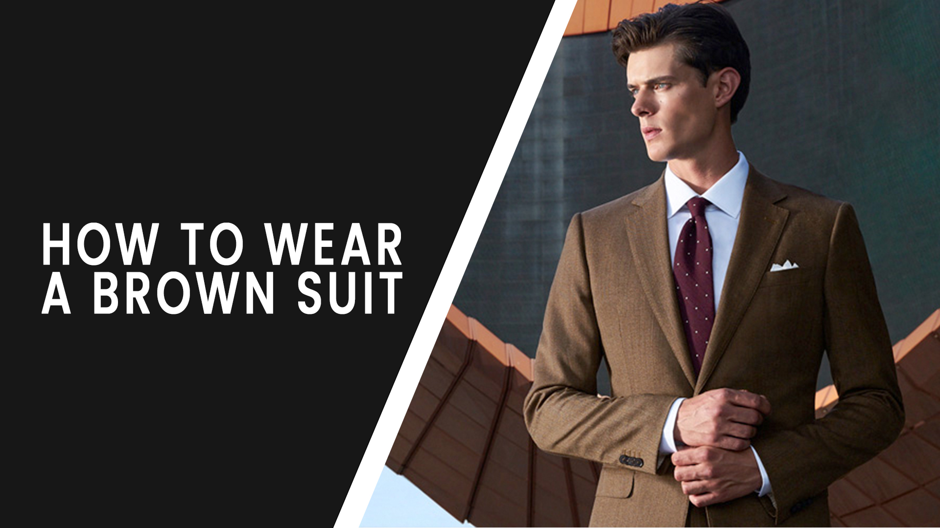 how to wear a brown suit cover